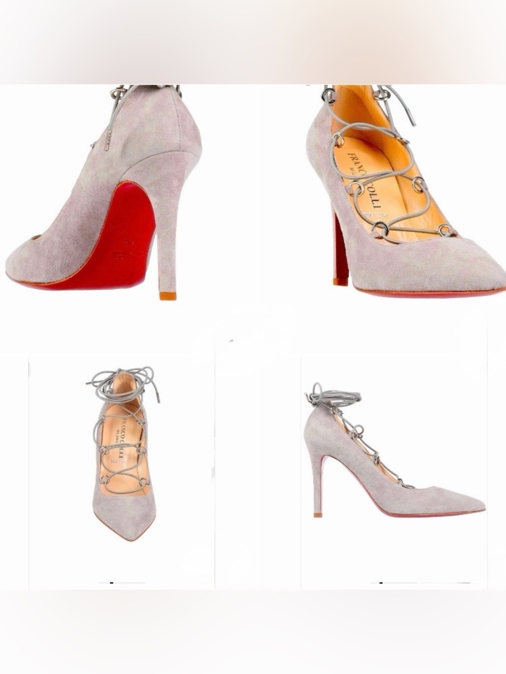 NWT Suede Tethered Heels with Red Bottom Sexy!